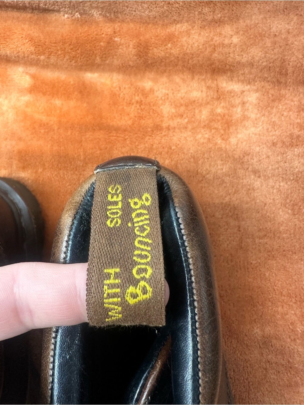 Vintage Dr. Martens 8287 Brown Leather Lace-Up Ankle Boots Size 4 - Picture 4 of 8